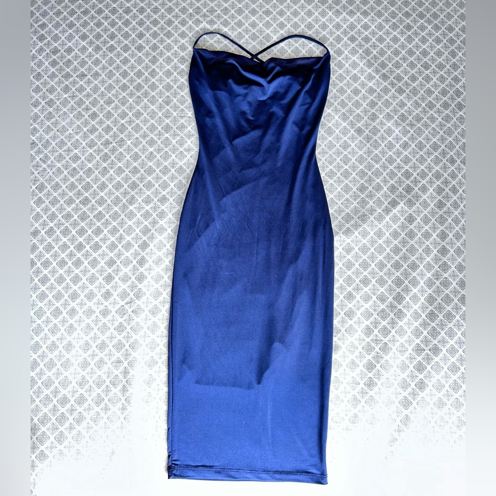Navy blue Midi Dress